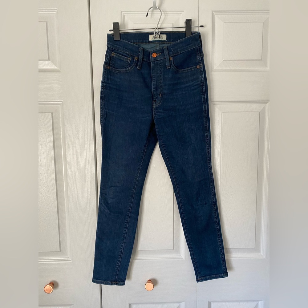 MADEWELL 10" High Rise Skinny Jeans in Hayes Wash Womens 25P